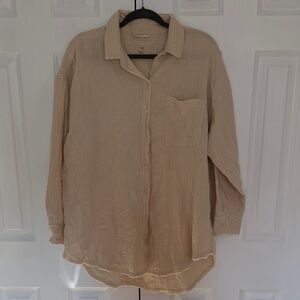 aerie Day Off Coverup Shirt